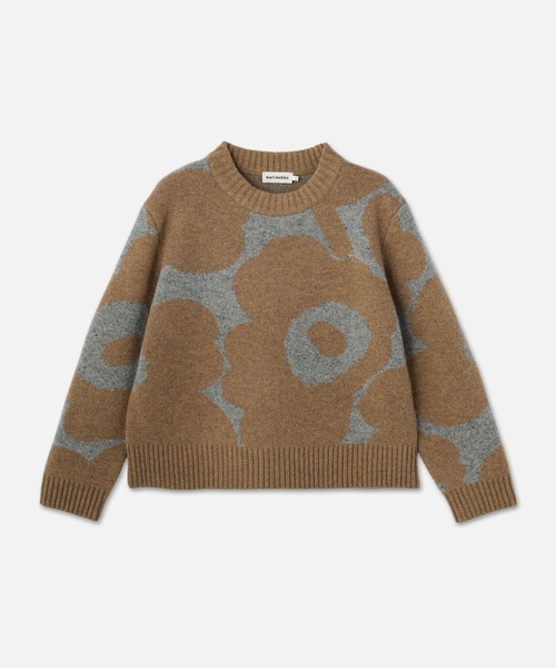 マリメッコ VIRTAUS UNIKKO ウールニット 大きめL 洗える グレー セール】Rws Virtaus Unikko / knit（ニット/セーター）｜marimekko