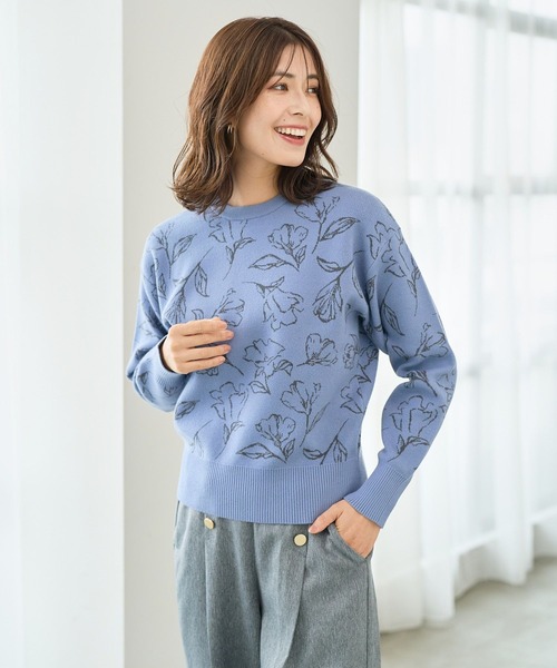 FOUND GOOD（ファウンドグッド）の「センバナジャガードニット（ニット/セーター・レディース・ベージュ/ブラック/ブルー系2・L/M/S）」の15枚目の写真