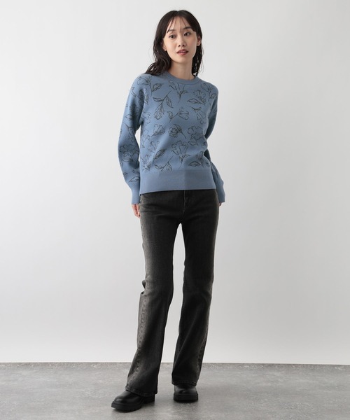 FOUND GOOD（ファウンドグッド）の「センバナジャガードニット（ニット/セーター・レディース・ベージュ/ブラック/ブルー系2・L/M/S）」の16枚目の写真