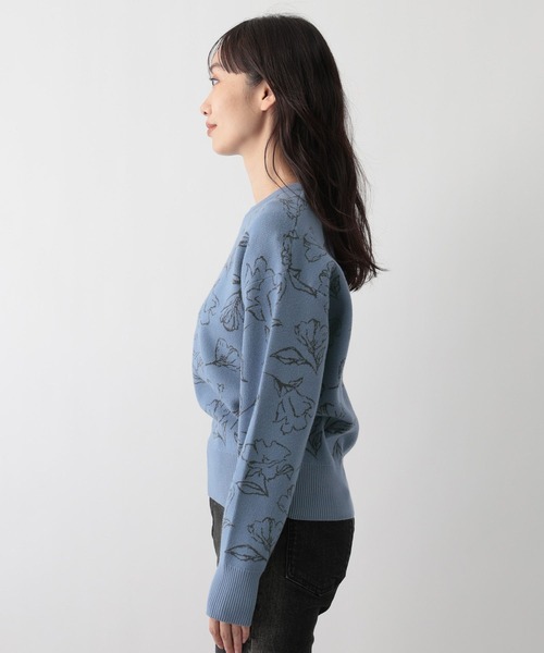 FOUND GOOD（ファウンドグッド）の「センバナジャガードニット（ニット/セーター・レディース・ベージュ/ブラック/ブルー系2・L/M/S）」の21枚目の写真