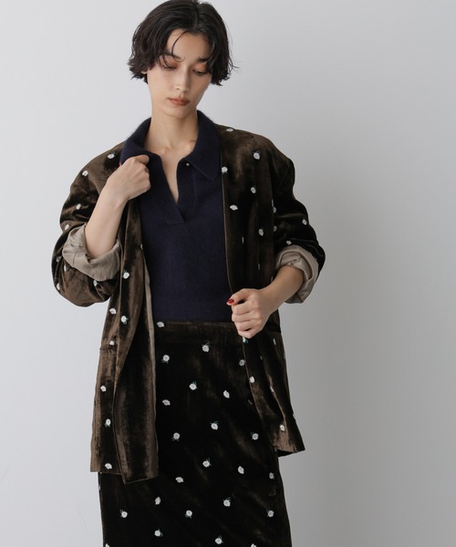 セール】「STEVELOUR」ベロアブルームジャケット(セットアップ可