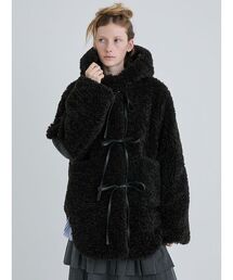 SORIN ソリン　アウター SORIN コート アウター Synthetic Fur Lace-up Vest レディース