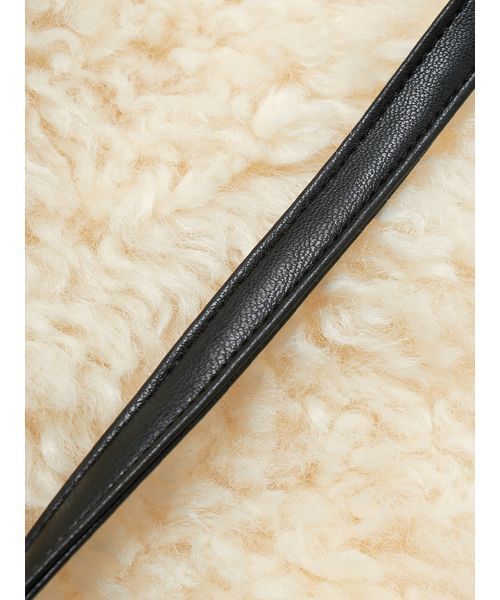 SORIN（ソリン　）の「Synthetic Fur Lace-up Duffle Coat/シンセティックファー レースアップダッフルコート（その他アウター・レディース・ブラック/オフホワイト・38）」の5枚目の写真