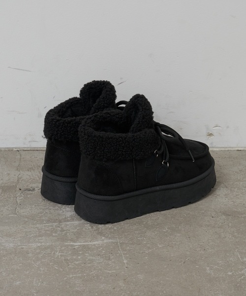 RAY CASSIN（レイカズン）の「厚底ボアシューズ（その他シューズ・レディース・ベージュ/ブラック・S/M/L）」の13枚目の写真