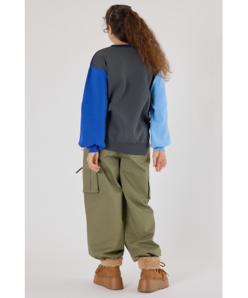 RODEO CROWNS WIDE BOWL（ロデオクラウンズワイドボウル）の「A-LIGHT SWITCHING ニット（ニット/セーター・レディース・オレンジ/ネイビー/オフホワイト・FREE）」の8枚目の写真