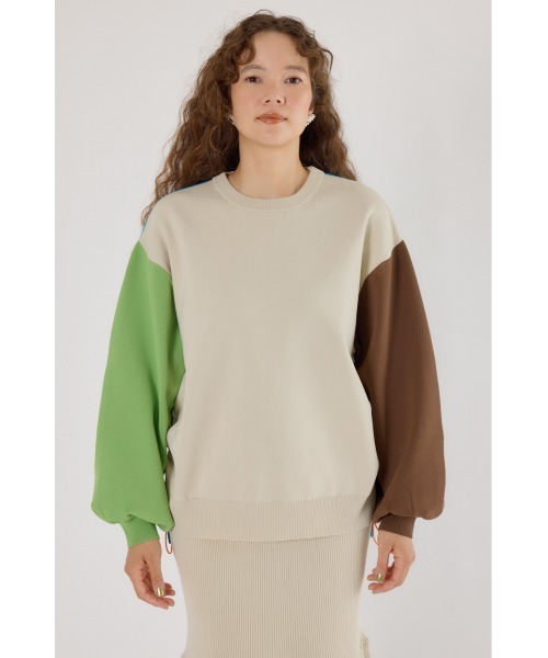 RODEO CROWNS WIDE BOWL（ロデオクラウンズワイドボウル）の「A-LIGHT SWITCHING ニット（ニット/セーター・レディース・オレンジ/ネイビー/オフホワイト・FREE）」の19枚目の写真