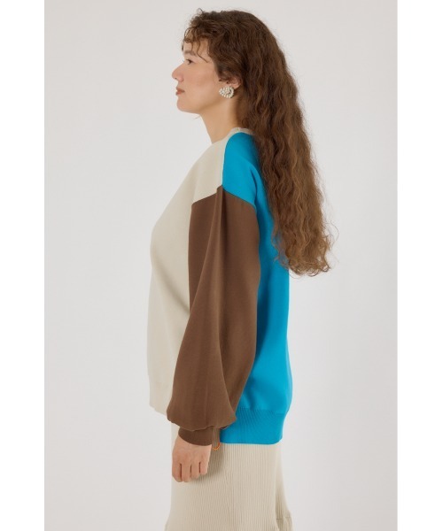 RODEO CROWNS WIDE BOWL（ロデオクラウンズワイドボウル）の「A-LIGHT SWITCHING ニット（ニット/セーター・レディース・オレンジ/ネイビー/オフホワイト・FREE）」の20枚目の写真