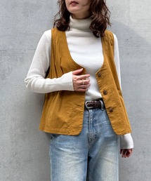 LBC | エクリュ パッカリング深Vベスト(ベスト)