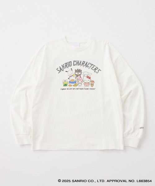 sanrio(サンリオ)の「【Sanrio characters/サンリオキャラクターズ】別注 ワンポイント刺繍 アソートプリント オーバーサイズ長袖Tシャツ(Tシャツ/カットソー・レディース・ホワイト系/オフホワイト/ホワイト系2/ブラック系/スミクロ・L/M)」の16枚目の写真