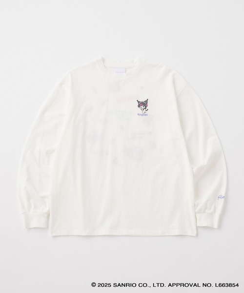 sanrio(サンリオ)の「【Sanrio characters/サンリオキャラクターズ】別注 ワンポイント刺繍 アソートプリント オーバーサイズ長袖Tシャツ(Tシャツ/カットソー・レディース・ホワイト系/オフホワイト/ホワイト系2/ブラック系/スミクロ・L/M)」の14枚目の写真