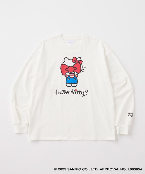 sanrio(サンリオ)の「【Sanrio characters/サンリオキャラクターズ】別注 ワンポイント刺繍 アソートプリント オーバーサイズ長袖Tシャツ(Tシャツ/カットソー・レディース・ホワイト系/オフホワイト/ホワイト系2/ブラック系/スミクロ・L/M)」の12枚目の写真