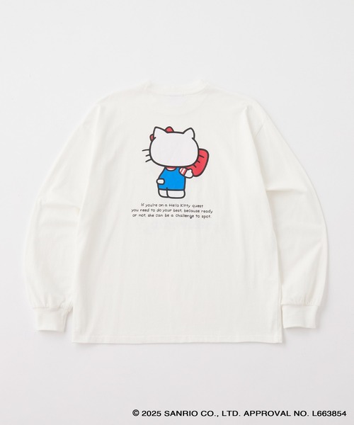 sanrio(サンリオ)の「【Sanrio characters/サンリオキャラクターズ】別注 ワンポイント刺繍 アソートプリント オーバーサイズ長袖Tシャツ(Tシャツ/カットソー・レディース・ホワイト系/オフホワイト/ホワイト系2/ブラック系/スミクロ・L/M)」の13枚目の写真