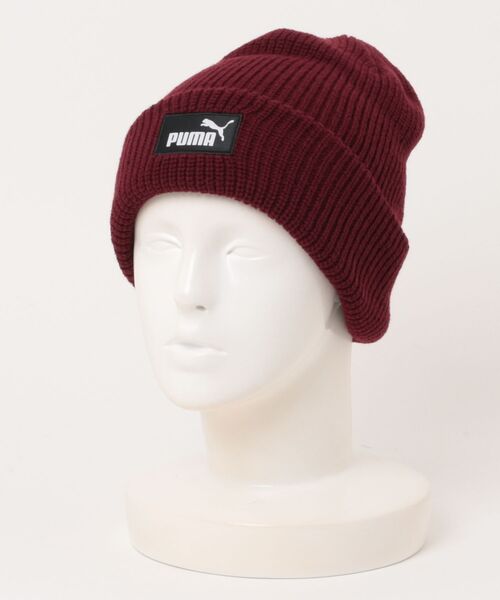 PUMA(プーマ)の「《PUMA》ESS ハイクラウン ビーニー(ニットキャップ/ビーニー・メンズ・ライトグレー/ブラック/レッド系その他・フリー)」の3枚目の写真