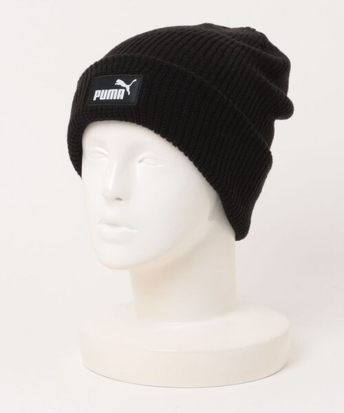 PUMA(プーマ)の「《PUMA》ESS ハイクラウン ビーニー(ニットキャップ/ビーニー・メンズ・ライトグレー/ブラック/レッド系その他・フリー)」の1枚目の写真