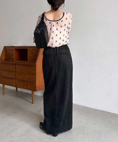 スエードジップスカート（スカート）｜CAPRICIEUX LE'MAGE（カプリ