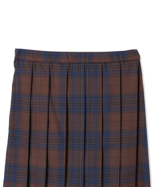 DECOY SINCE 1981（デコイシンスイチキュウハチイチ）の「タータンチェックスカート【ウエストゴム】（スカート・レディース・ネイビー/ブラウン・64/67/70）」の22枚目の写真