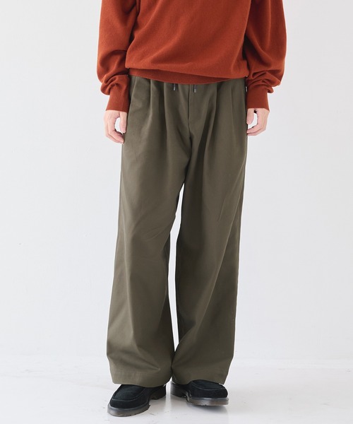 セール】【markaware/marka】別注 TRIPLE PLEATED EASY TROUSERS