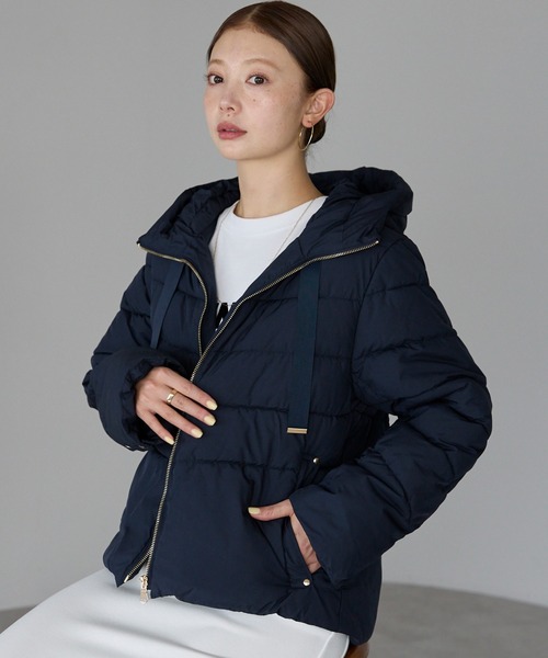 セール】撥水ファイバーダウンショートジャケット（ダウンジャケット