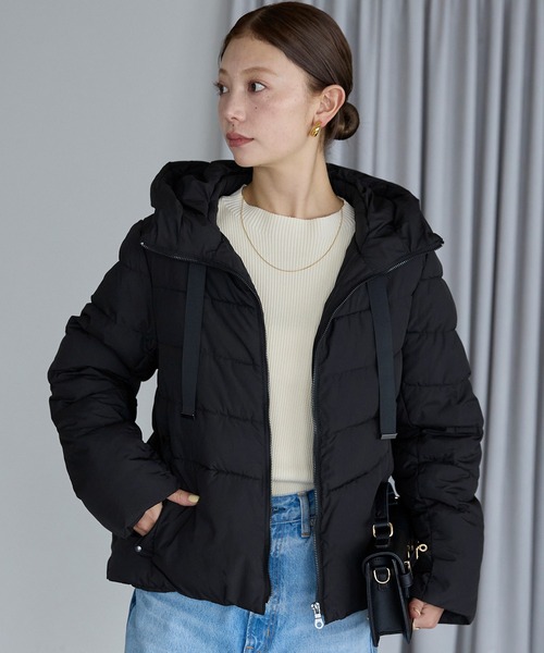 撥水ファイバーダウンショートジャケット（ダウンジャケット/コート