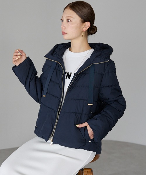 セール】撥水ファイバーダウンショートジャケット（ダウンジャケット