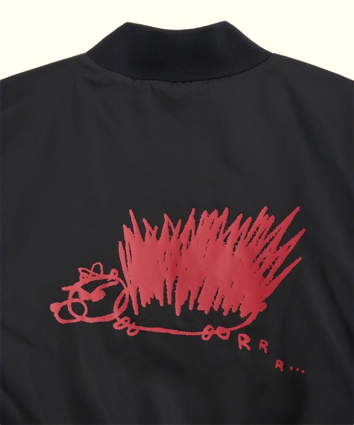 VANS(バンズ)の「RIROO ウィメンズ クロップド ベースボールジャケット / RIROO CROPPED BASEBALL JACKET / VN000TRZBLK1(スタジャン・レディース・ブラック・X-LARGE/SMALL/MEDIUM/LARGE)」の2枚目の写真