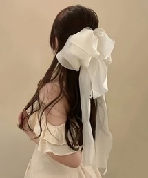 UP START（アップスタート）の「リボン ヘアクリップ(BDS)（バレッタ/ヘアクリップ）」