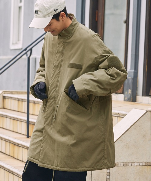 撥水ストレッチナイロン モンスター ミリタリー中綿モッズコート【THE