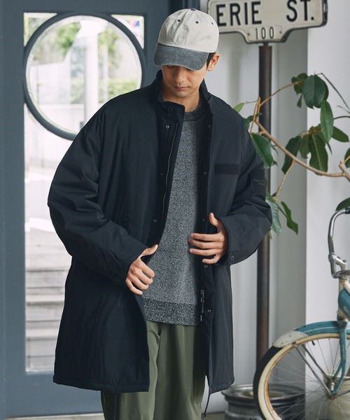 撥水ストレッチナイロン モンスター ミリタリー中綿モッズコート【THE