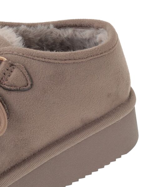 Green　Parks（グリーンパークス）の「RUPIS.レースアップファーモカシューズ（ブーツ・レディース・ブラック/モカ・M/L）」の8枚目の写真