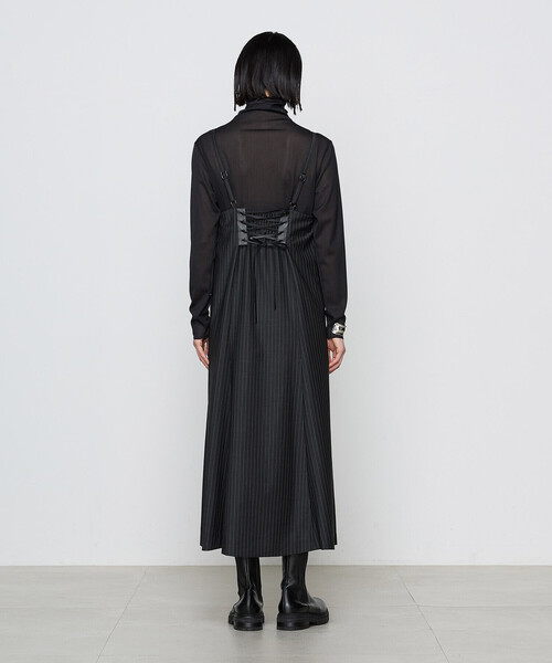 COMME CA(コムサ)の「【ブライトリーセットアップ/セットアップ対応】マニッシュストライプ ワンピース(ワンピース・レディース・チャコール・11号/9号)」の12枚目の写真