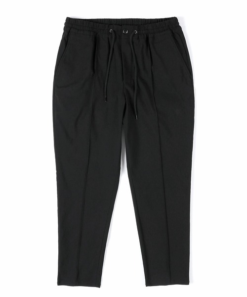 The DUFFER of ST.GEORGE（ザダファーオブセントジョージ）の「【WEB限定アイテム】「GUM STRETCH」CENTER CREASE TAPERED PANTS：超伸縮「ガムストレッチ」センタークリース ピンタック テーパードパンツ（チノパンツ・メンズ・ネイビー/ブラック/グレイッシュベージュ/チャコールグレー・MEDIUM/SMALL/X-LARGE/LARGE）」の15枚目の写真