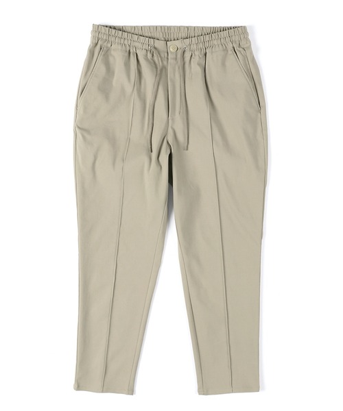 The DUFFER of ST.GEORGE（ザダファーオブセントジョージ）の「【WEB限定アイテム】「GUM STRETCH」CENTER CREASE TAPERED PANTS：超伸縮「ガムストレッチ」センタークリース ピンタック テーパードパンツ（チノパンツ・メンズ・ネイビー/ブラック/グレイッシュベージュ/チャコールグレー・MEDIUM/SMALL/X-LARGE/LARGE）」の17枚目の写真