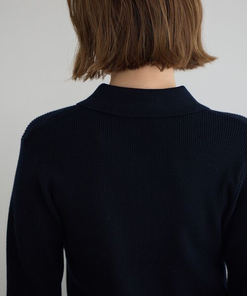 YECCA VECCA（イェッカヴェッカ）の「襟付きニットカーディガン（カーディガン/ボレロ・レディース・ネイビー/レッド/サックスブルー/アイボリー・FREE）」の15枚目の写真