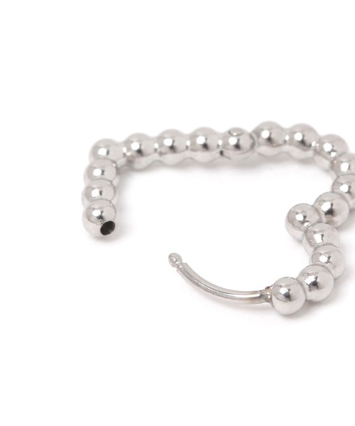 niko and...（ニコアンド）の「ステンレスつぶつぶハートピアス（ピアス（両耳用）・レディース・グレー/イエロー・0）」の3枚目の写真