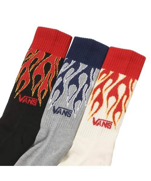 VANS(バンズ)の「VANS ヴァンズ Frame Pile Crew 3P SKS ソックス 125K7210700 AST(ソックス/靴下・メンズ・その他・MEDIUM/SMALL)」の3枚目の写真