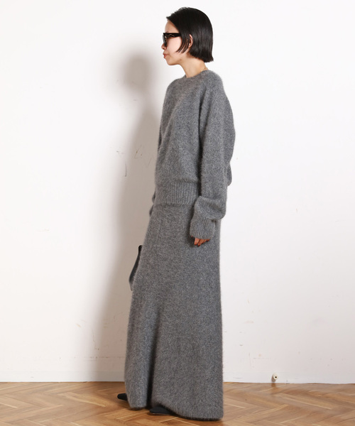 AP STUDIO(エーピーストゥディオ)の「フォックスブレンドラメスカート(スカート・レディース・チャコールグレー/ブラック・38/36)」の18枚目の写真