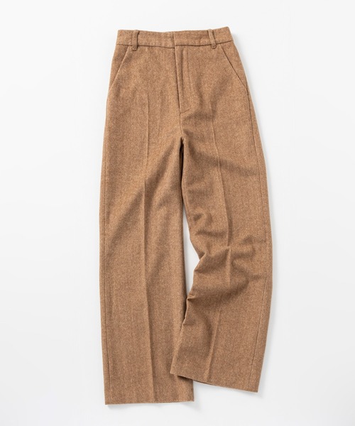 AJUGA.（アジュガ）の「ヘリンボーンウールツイードワイドパンツ（その他パンツ・レディース・キャメル/グレー・S/M）」の5枚目の写真
