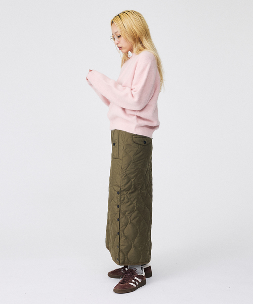 Rouge vif la cle（ルージュヴィフラクレ）の「【Le Melange/ル・メランジュ】前後2WAY クルーネックカーディガン（ニット/セーター・レディース・アイボリー/ピンク/レッド/ブラウン・フリー）」の11枚目の写真