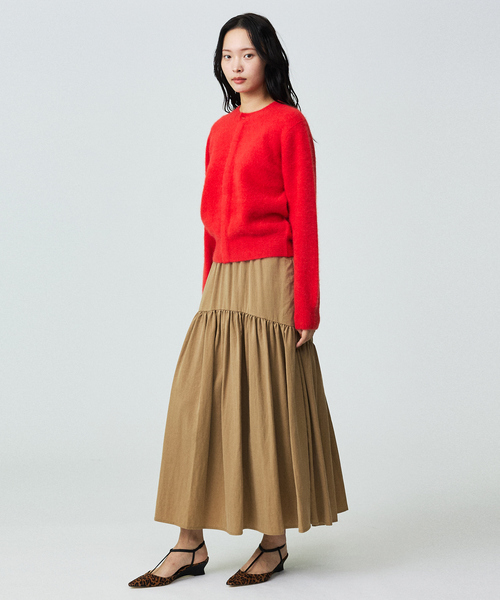 Rouge vif la cle（ルージュヴィフラクレ）の「【Le Melange/ル・メランジュ】前後2WAY クルーネックカーディガン（ニット/セーター・レディース・アイボリー/ピンク/レッド/ブラウン・フリー）」の16枚目の写真