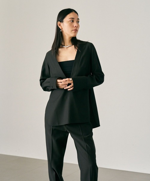 Chaos（カオス）の「Chaos(カオス)/ マリナールプルオーバー【セットアップ可】（シャツ/ブラウス・レディース・ブラック/モカ・FREE）」の11枚目の写真