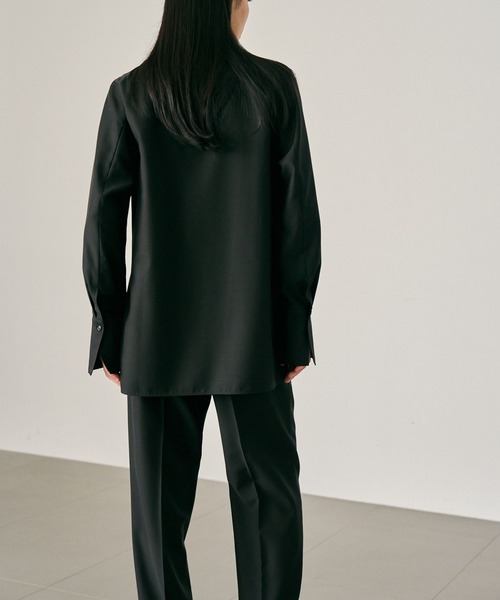 Chaos（カオス）の「Chaos(カオス)/ マリナールプルオーバー【セットアップ可】（シャツ/ブラウス・レディース・ブラック/モカ・FREE）」の14枚目の写真