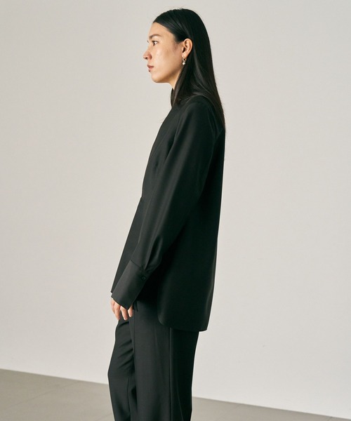 Chaos（カオス）の「Chaos(カオス)/ マリナールプルオーバー【セットアップ可】（シャツ/ブラウス・レディース・ブラック/モカ・FREE）」の12枚目の写真