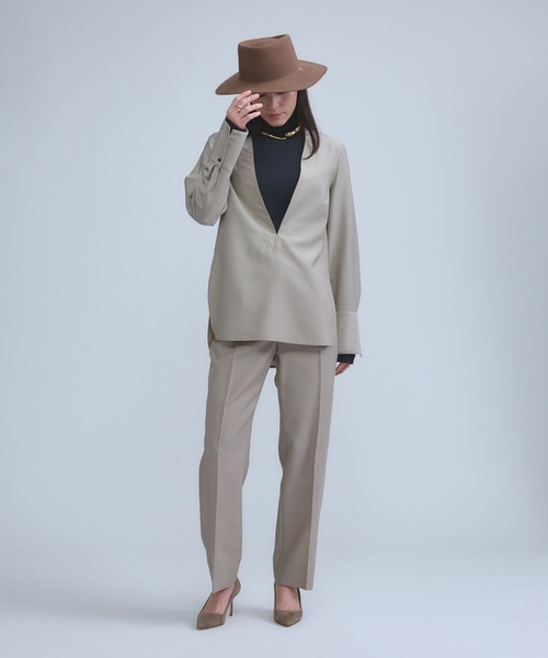 Chaos（カオス）の「Chaos(カオス)/ マリナールプルオーバー【セットアップ可】（シャツ/ブラウス・レディース・ブラック/モカ・FREE）」の17枚目の写真