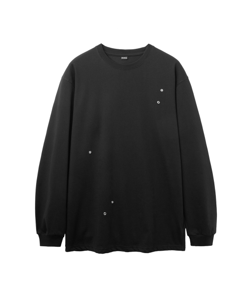 RENSE(レンセ)の「Snap Button Oversize Tee Black(Tシャツ/カットソー・レディース・その他・OS)」の3枚目の写真