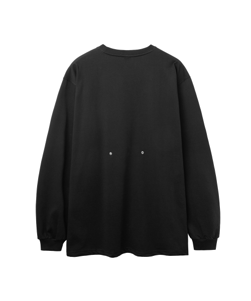 RENSE(レンセ)の「Snap Button Oversize Tee Black(Tシャツ/カットソー・レディース・その他・OS)」の4枚目の写真