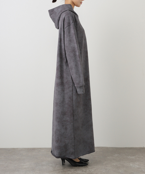 PROVOKE （プロヴォーク）の「【PROVOKE/プロヴォーク】pigmented hoodie dress（ワンピース・レディース・ライトグレー・FREE）」の14枚目の写真
