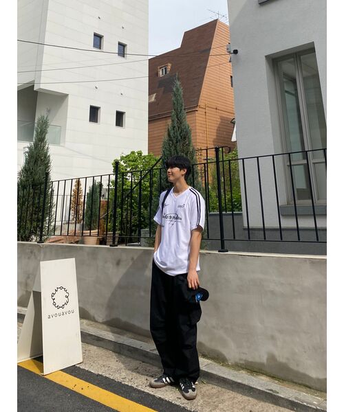 GAKKAI UNIONS(ガッカイユニオンズ)の「ルバート メンズ Vネック半袖Tシャツ ホワイト(Tシャツ/カットソー・レディース・その他・MEDIUM/LARGE)」の16枚目の写真