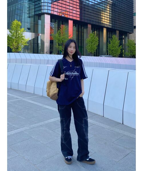 GAKKAI UNIONS(ガッカイユニオンズ)の「ルバート メンズ Vネック半袖Tシャツ ホワイト(Tシャツ/カットソー・レディース・その他・MEDIUM/LARGE)」の18枚目の写真