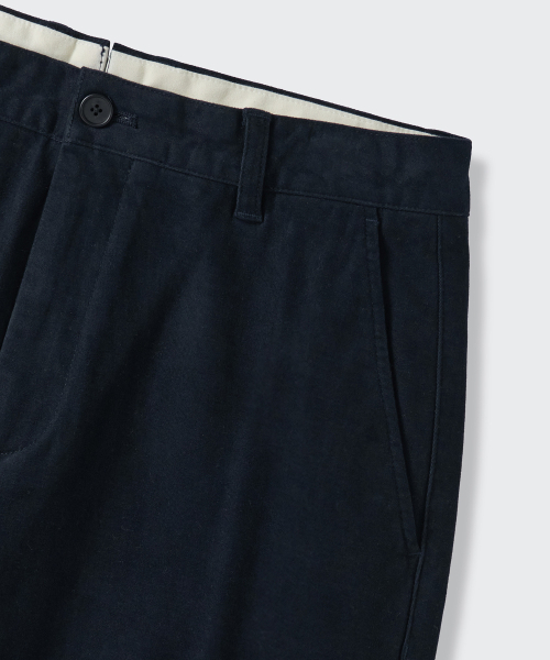 MUSINSA STANDARD（ムシンサスタンダード）の「[シティワーカーズ] モールスキンテーパードパンツ [ネイビー]（その他パンツ・メンズ・その他・40/38/42/36/34/32/30/31/33/26/27/28/29）」の6枚目の写真