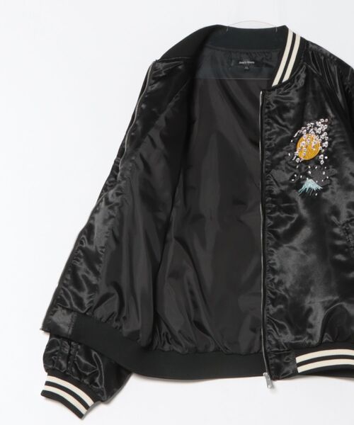 ８(eight)（エイト）の「スカジャン/富獄三十六景（スカジャン・メンズ・グレー/ブラック・MEDIUM/X-LARGE/LARGE）」の4枚目の写真